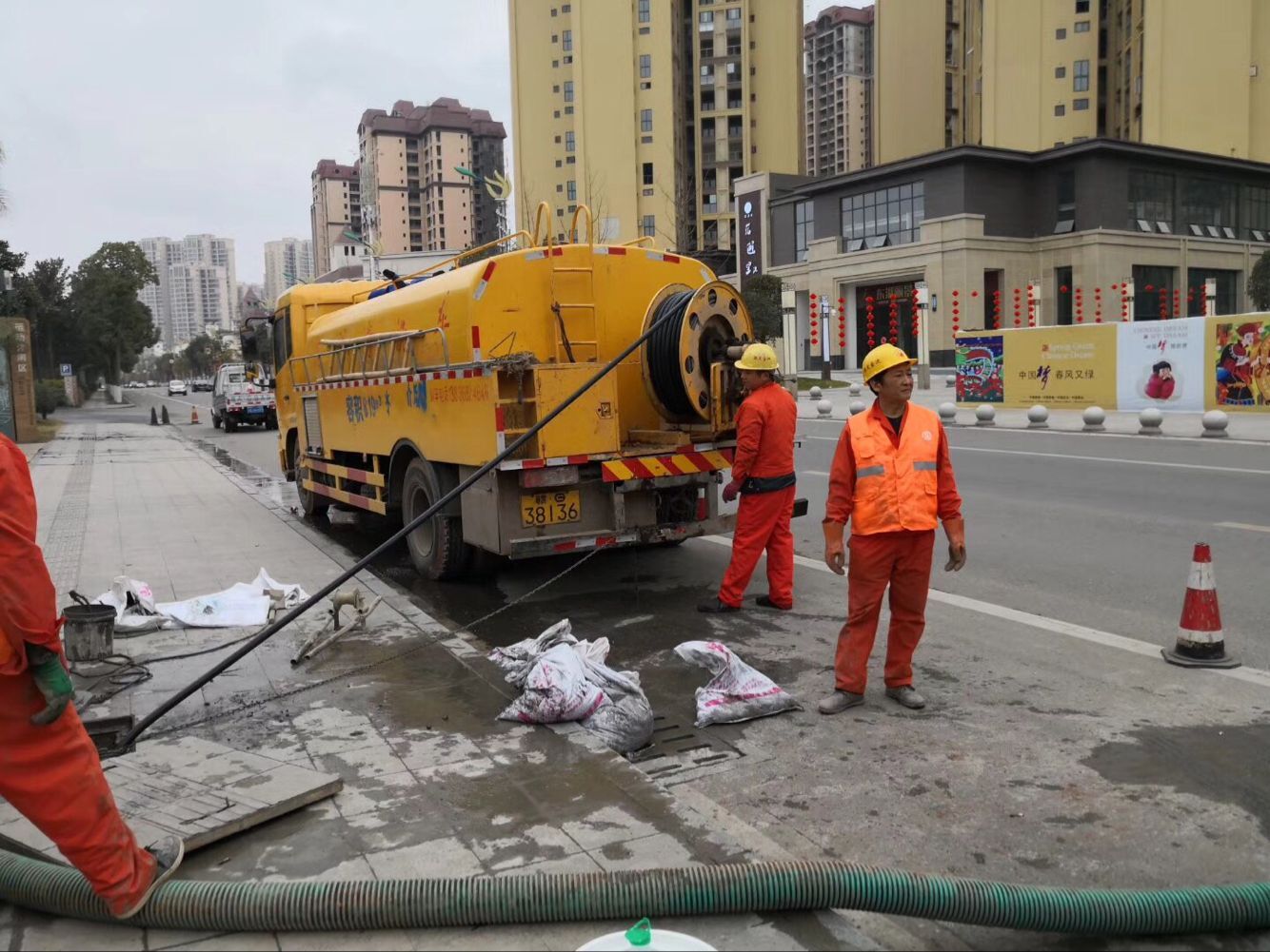 浔阳排污管道清淤-管道清洗